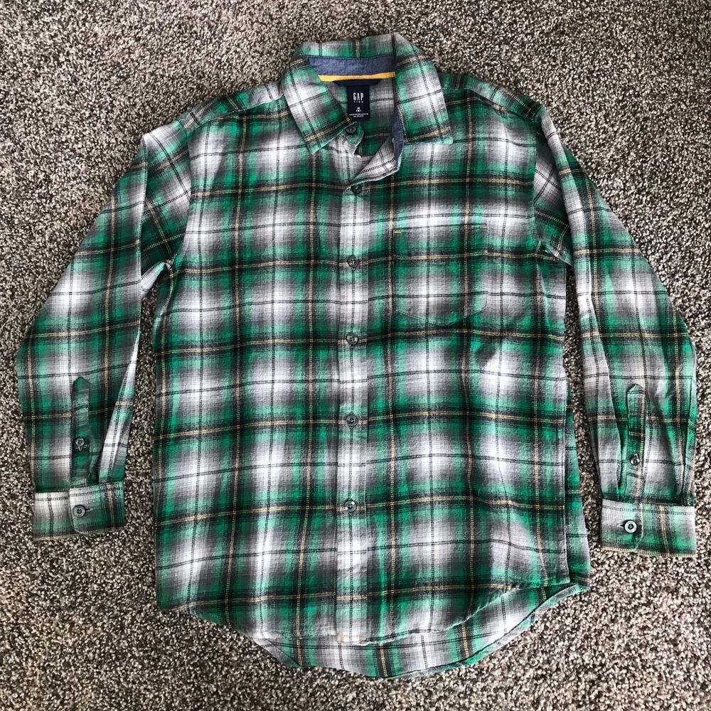 GAP Boys size medium (8) flannel button down.